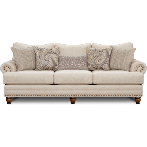 Sofa in Carys Doe Beige Fabric